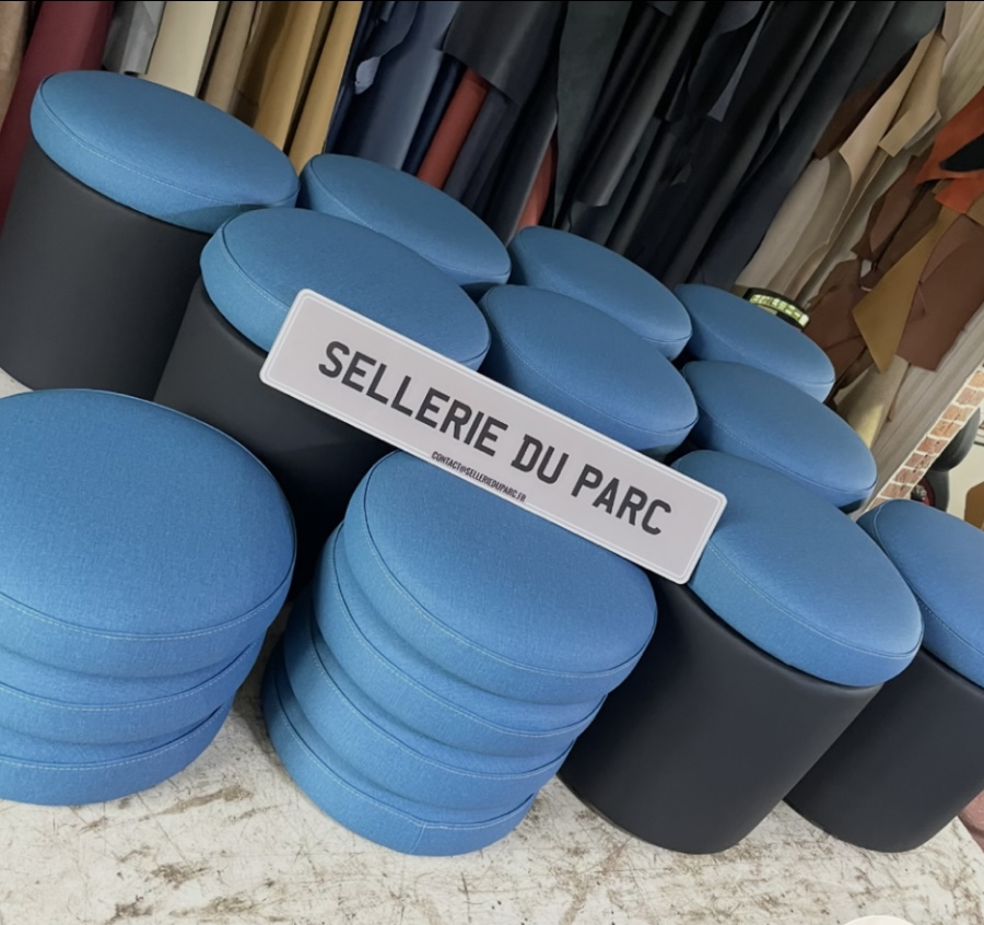 Industrial upholstery elements made by Sellerie du Parc